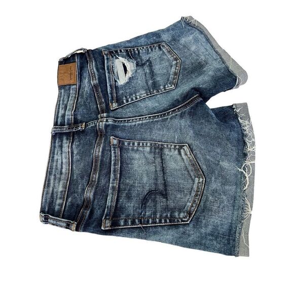 American Eagle outfitters Women’s Jean Shorts SZ 2 High Waisted Distressed Look - Picture 6 of 6